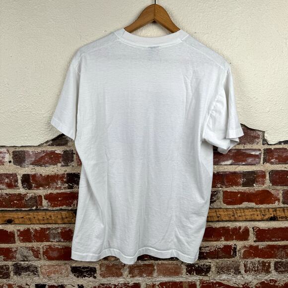 Vintage James Dean Shirt Size XL White Single Stitch Memorial Rod Run 1990 USA - Picture 9 of 9